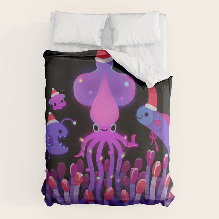 Christmas in the deep sea Duvet Cover Gallery Image 1