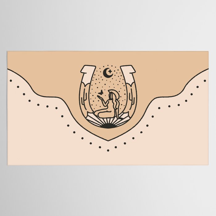 Good Fortune Gal - Neutral & Black Tablecloth Gallery Image 2