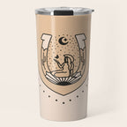 Good Fortune Gal - Neutral & Black Travel Mug Gallery Image 1