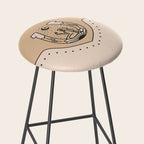 Good Fortune Gal - Neutral & Black Stool Gallery Image 2