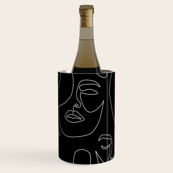 Faces in Dark Wine Chiller Gallery Image 1