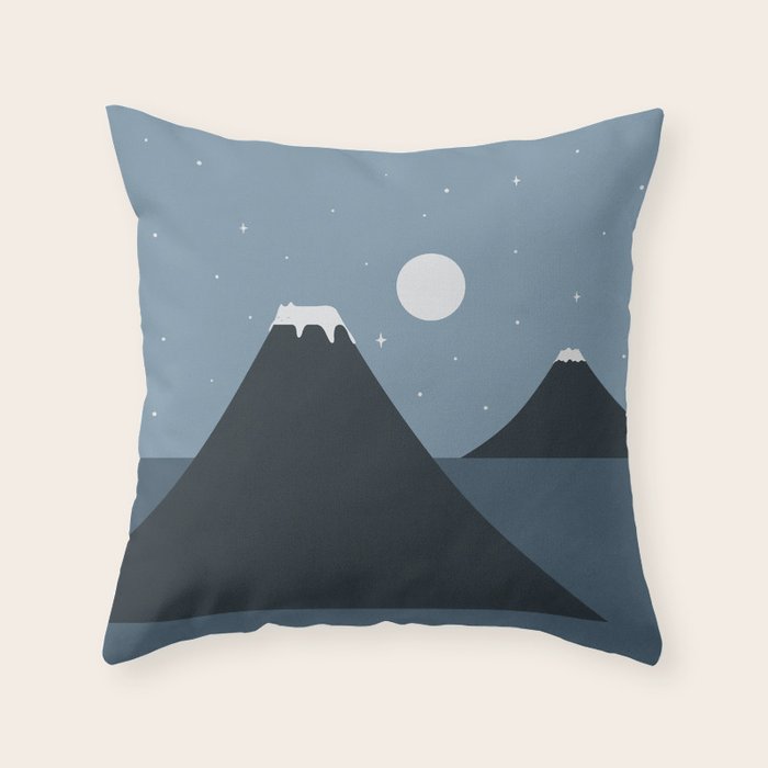 Cat Landscape 44 Throw Pillow Gallery Image 6
