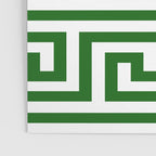 Dark Emerald Greek Key Poster Gallery Image 3