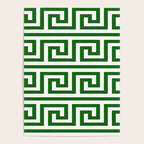 Dark Emerald Greek Key Poster Gallery Image 4