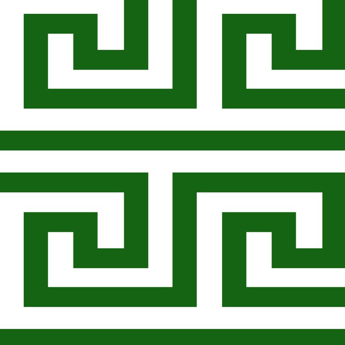 Dark Emerald Greek Key Coffee Mug Gallery Image 2