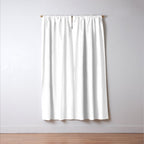 Plain White Simple Solid Color All Over Print Window Curtain Gallery Image 3