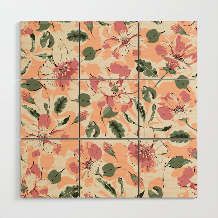 Modern tropical garden PF01 Wood Wall Art Gallery Image 1