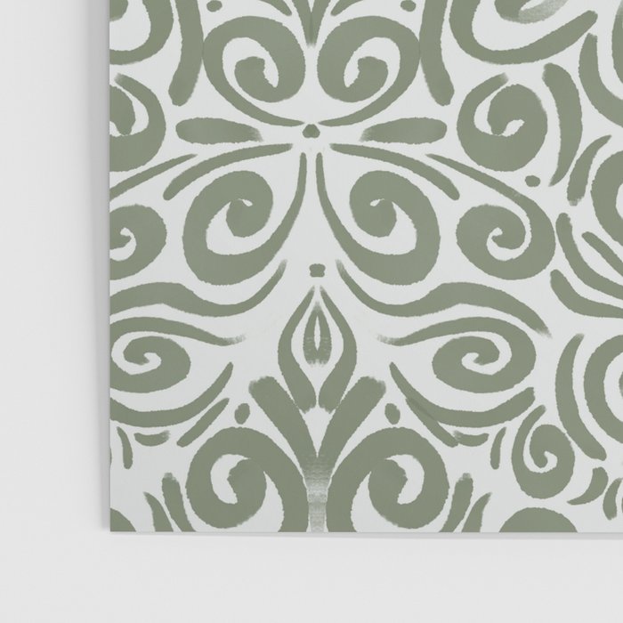 Vintage Green Spirals Poster Gallery Image 3