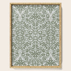 Vintage Green Spirals Serving Tray Gallery Image 1