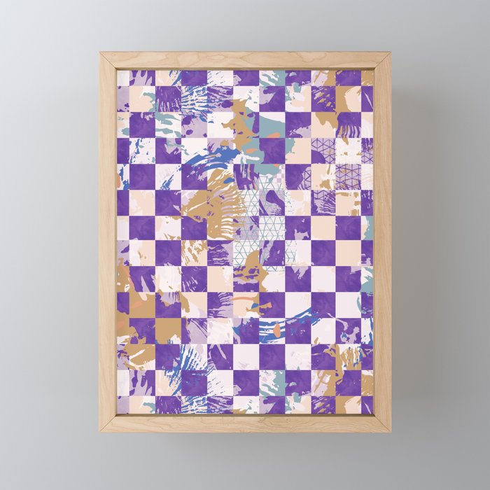Grid of artistic strokes L Mini Art Print Gallery Image 1