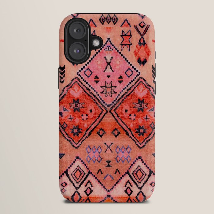 Bohemian Berber Orange Handmade Moroccan Fabric Texture iPhone Case Gallery Image 10