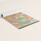 Bohemian Festival Lotus Mandala Yoga Mat Gallery Image 2