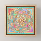 Bohemian Festival Lotus Mandala Mini Art Print Gallery Image 1