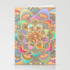 Bohemian Festival Lotus Mandala Stationery Card Gallery Image 2