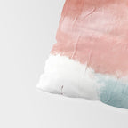 Exhale: a pretty, minimal, acrylic piece in pinks, blues, and gold Pillow Sham Gallery Image 4
