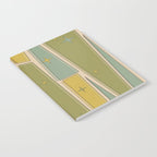 Mid Century Modern Atomic Vintage Retro Stained Glass and Stars Abstract Notebook Gallery Image 2