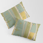 Mid Century Modern Atomic Vintage Retro Stained Glass and Stars Abstract Pillow Sham Gallery Image 3