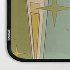 Mid Century Modern Atomic Vintage Retro Stained Glass and Stars Abstract Laptop Sleeve Gallery Image 3