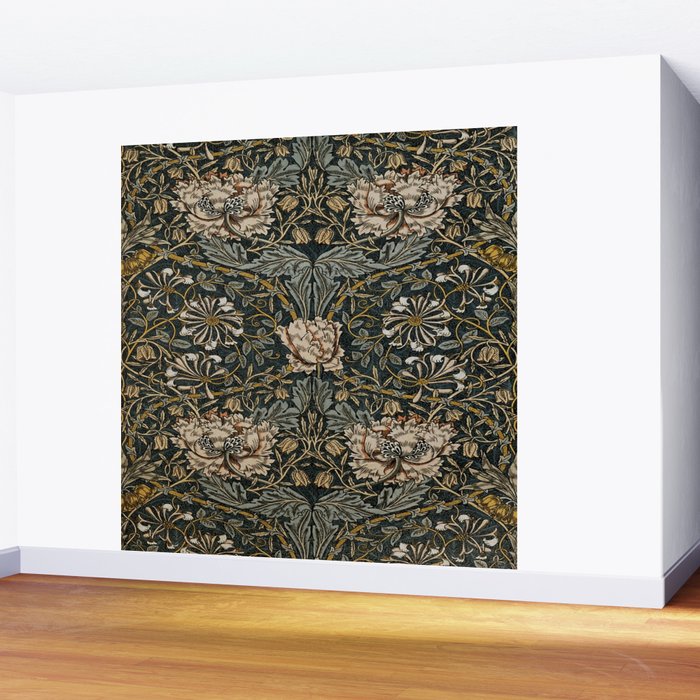 William Morris floral, honeysucklea Wall Mural Gallery Image 2
