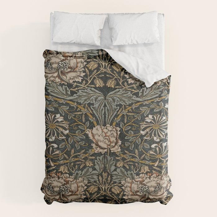 William Morris floral, honeysucklea Duvet Cover Gallery Image 6