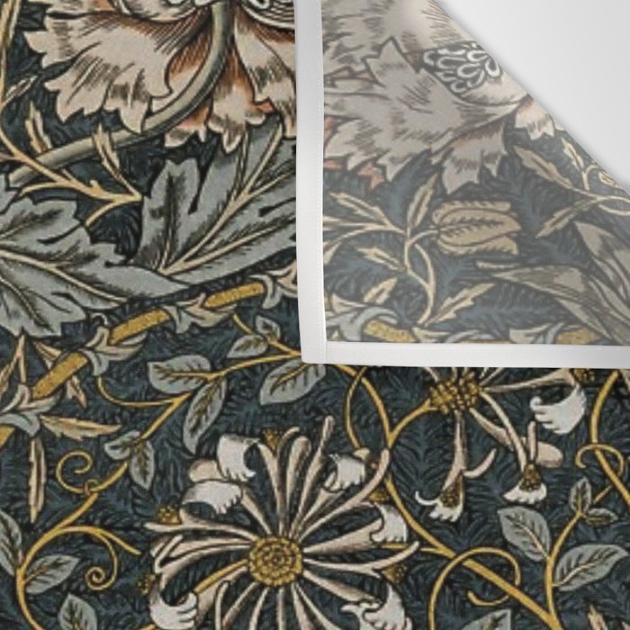 William Morris floral, honeysucklea Wall Tapestry Gallery Image 3