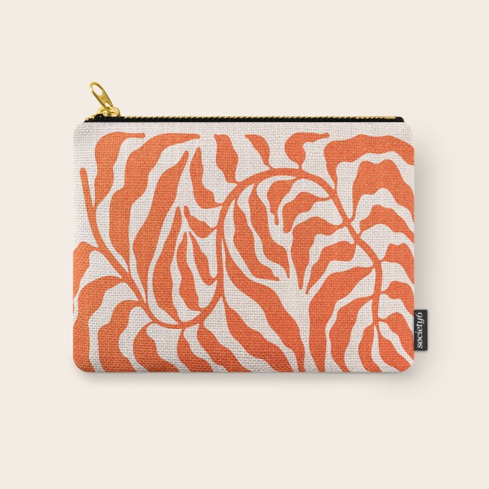 Funky Fern: Orange Peach Edition Carry All Pouch Gallery Image 1