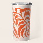 Funky Fern: Orange Peach Edition Travel Mug Gallery Image 2