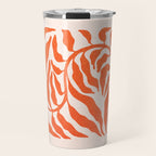 Funky Fern: Orange Peach Edition Travel Mug Gallery Image 1