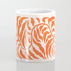 Funky Fern: Orange Peach Edition Coffee Mug Gallery Image 4