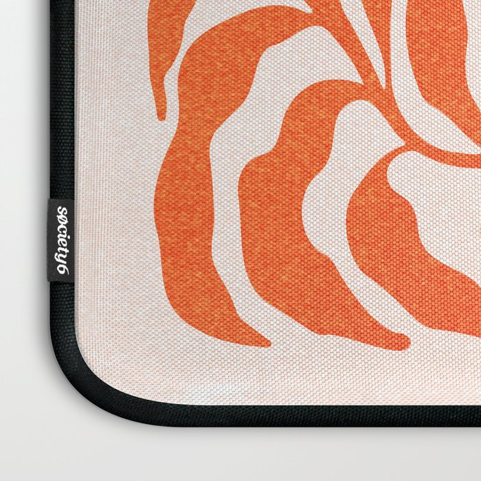 Funky Fern: Orange Peach Edition Laptop Sleeve Gallery Image 3
