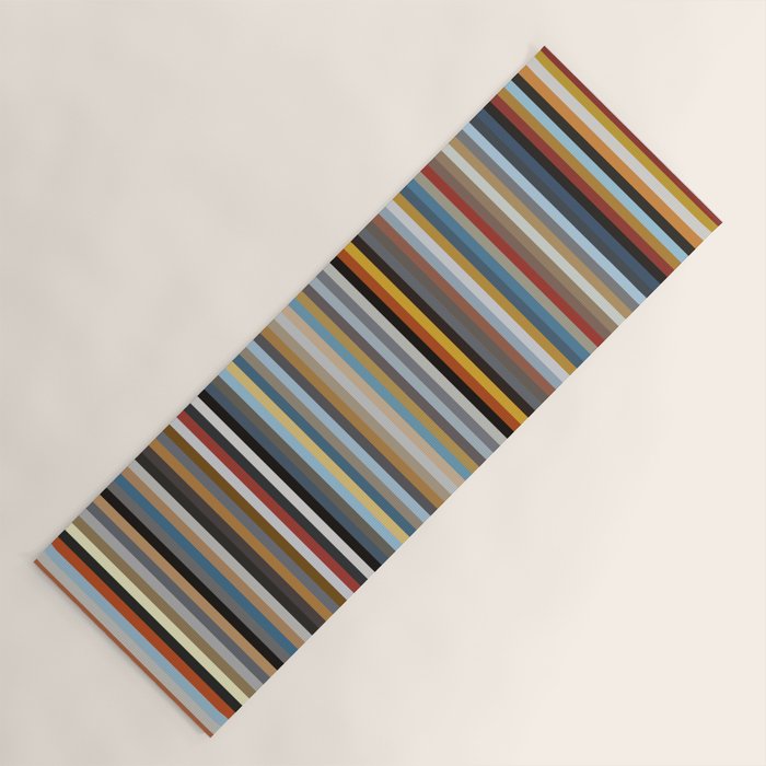 Nordic Stripes Vertical Pattern Yoga Mat Gallery Image 1