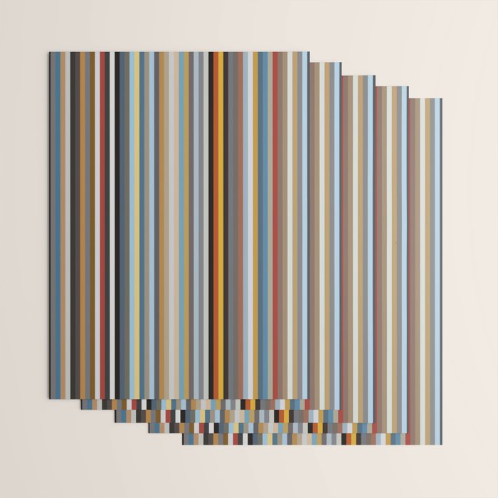 Nordic Stripes Vertical Pattern Wrapping Paper Gallery Image 3