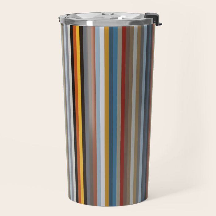Nordic Stripes Vertical Pattern Travel Mug Gallery Image 2