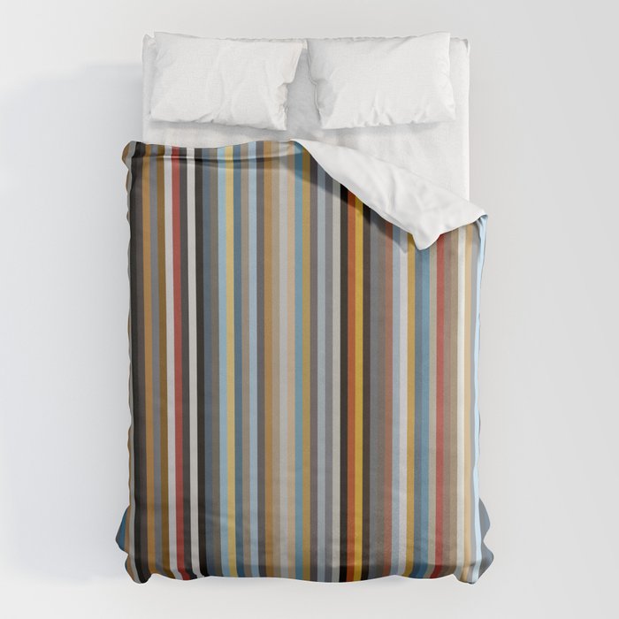 Nordic Stripes Vertical Pattern Duvet Cover Gallery Image 1