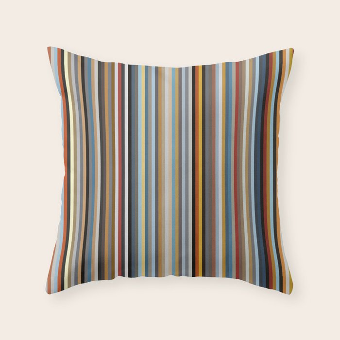Nordic Stripes Vertical Pattern Throw Pillow Gallery Image 1