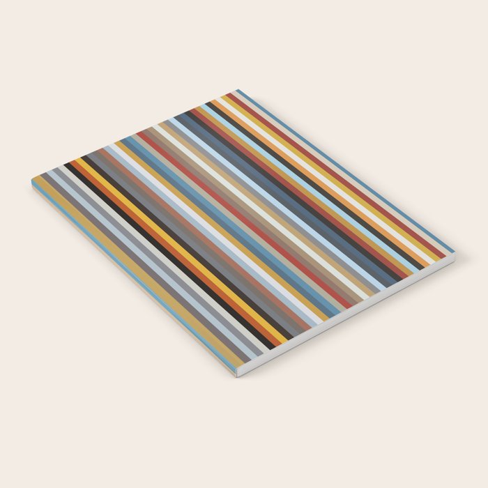 Nordic Stripes Vertical Pattern Notebook Gallery Image 2
