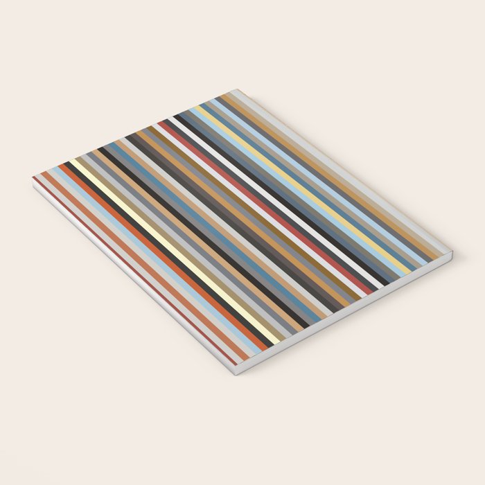 Nordic Stripes Vertical Pattern Notebook Gallery Image 3