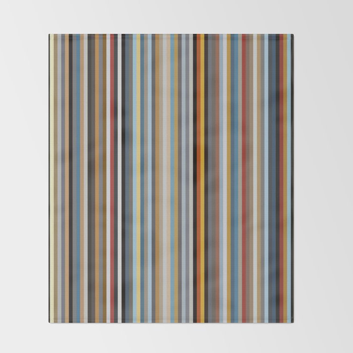 Nordic Stripes Vertical Pattern Throw Blanket Gallery Image 2