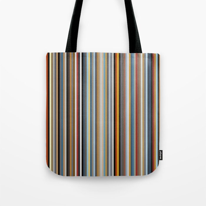 Nordic Stripes Vertical Pattern Tote Bag Gallery Image 1