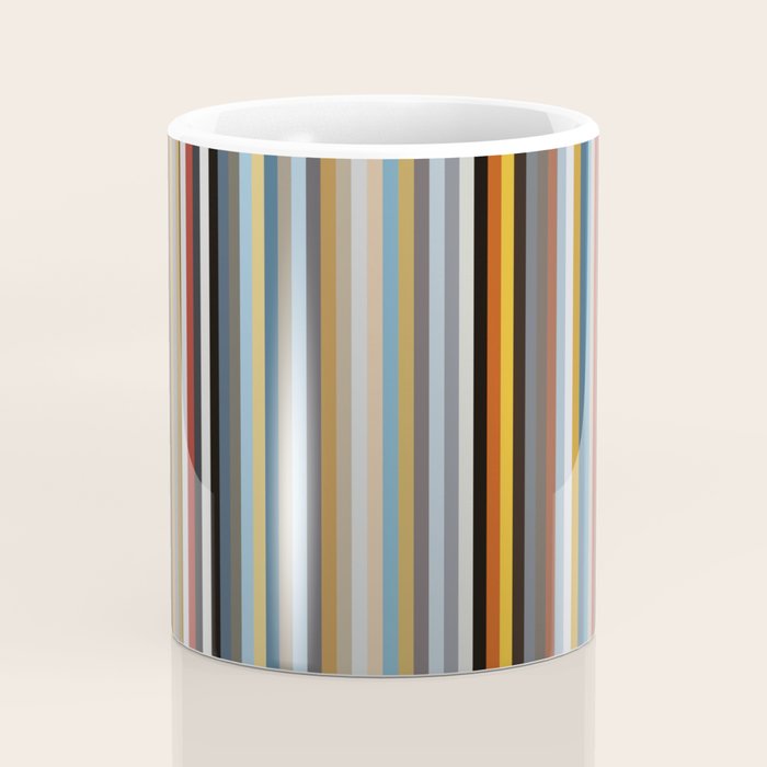 Nordic Stripes Vertical Pattern Coffee Mug Gallery Image 4