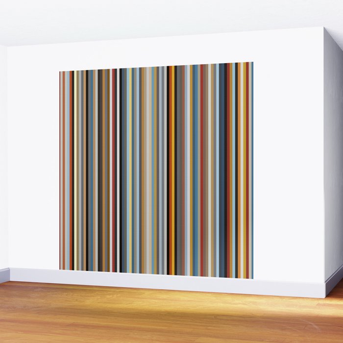 Nordic Stripes Vertical Pattern Wall Mural Gallery Image 2