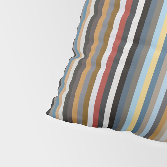 Nordic Stripes Vertical Pattern Pillow Sham Gallery Image 4