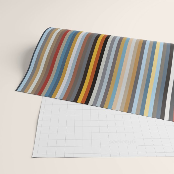 Nordic Stripes Vertical Pattern Wrapping Paper Gallery Image 2