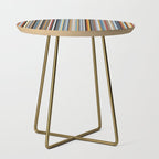 Nordic Stripes Vertical Pattern Side Table Gallery Image 1