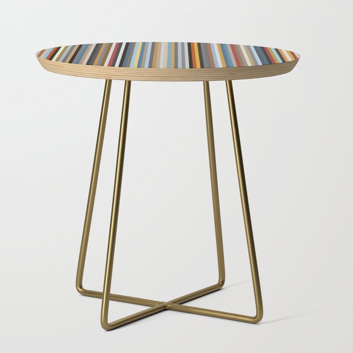 Nordic Stripes Vertical Pattern Side Table Gallery Image 1
