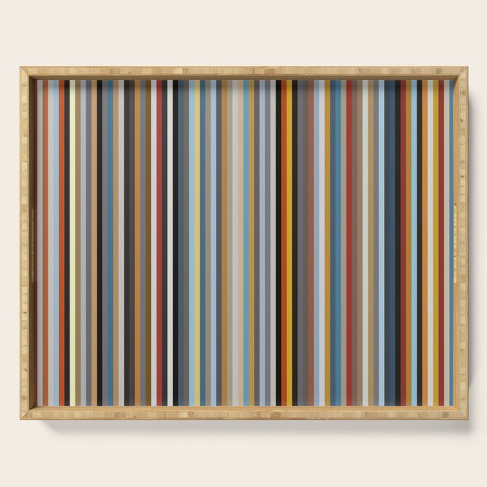 Nordic Stripes Vertical Pattern Serving Tray Gallery Image 1