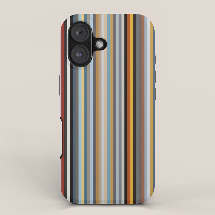 Nordic Stripes Vertical Pattern iPhone Case Gallery Image 1