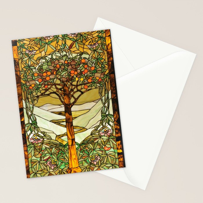 Louis Comfort Tiffany - Decorative stained glass 6. Stationery Card Gallery Image 2