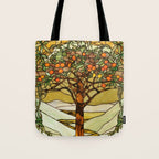 Louis Comfort Tiffany - Decorative stained glass 6. Tote Bag Gallery Image 1