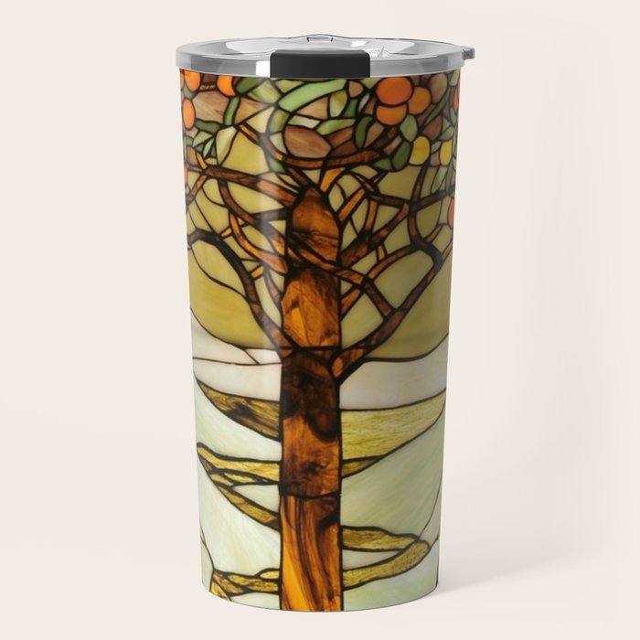 Louis Comfort Tiffany - Decorative stained glass 6. Travel Mug Gallery Image 1